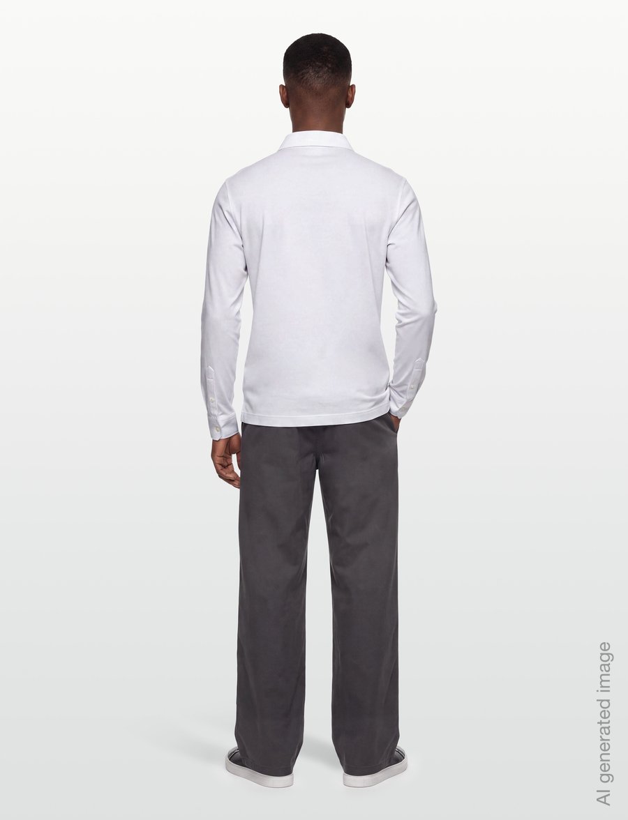 Tiger of Sweden - TANNER F LS - langärmelige strick-polohemden - pure white - 4
