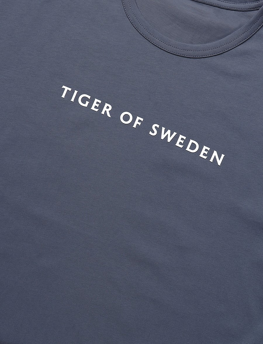 Tiger of Sweden - OLAF P - kurzärmelige t-shirts - iron haze - 5