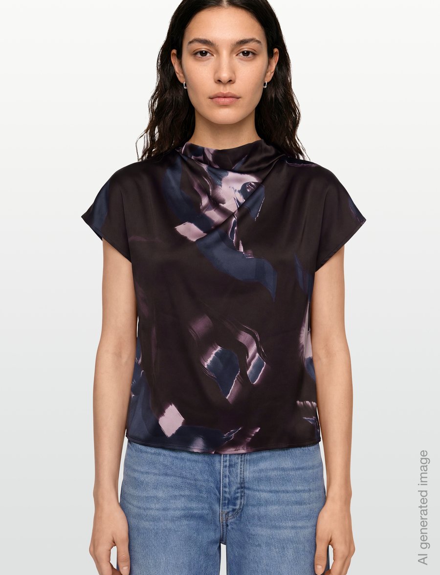 Tiger of Sweden - LEI - short-sleeved blouses - print - 3
