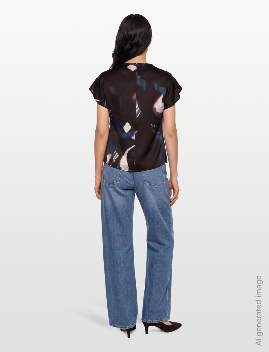 Tiger of Sweden - LEI - short-sleeved blouses - print - 4
