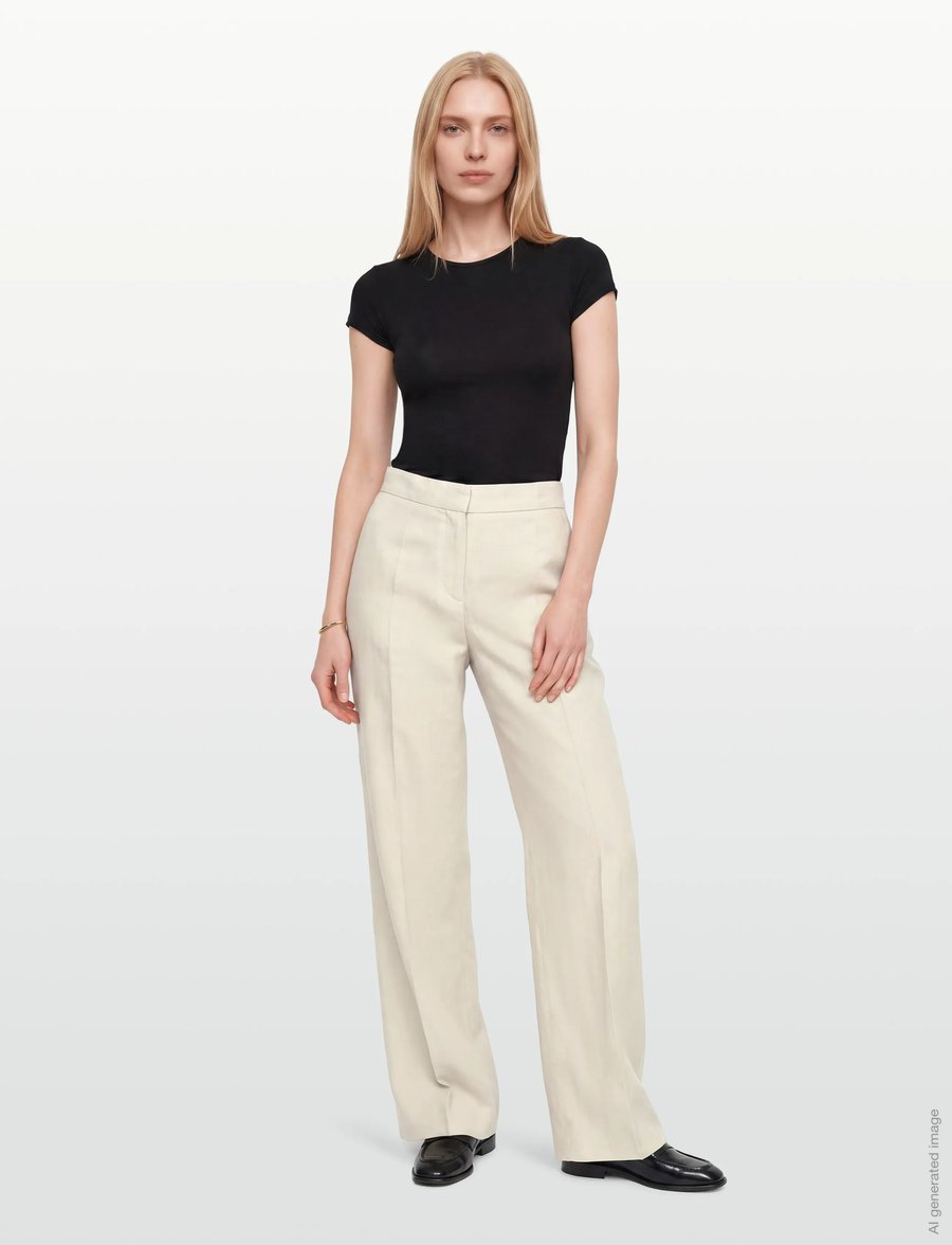 Tiger of Sweden - IRIT LW - leinenhosen - cream sand - 0
