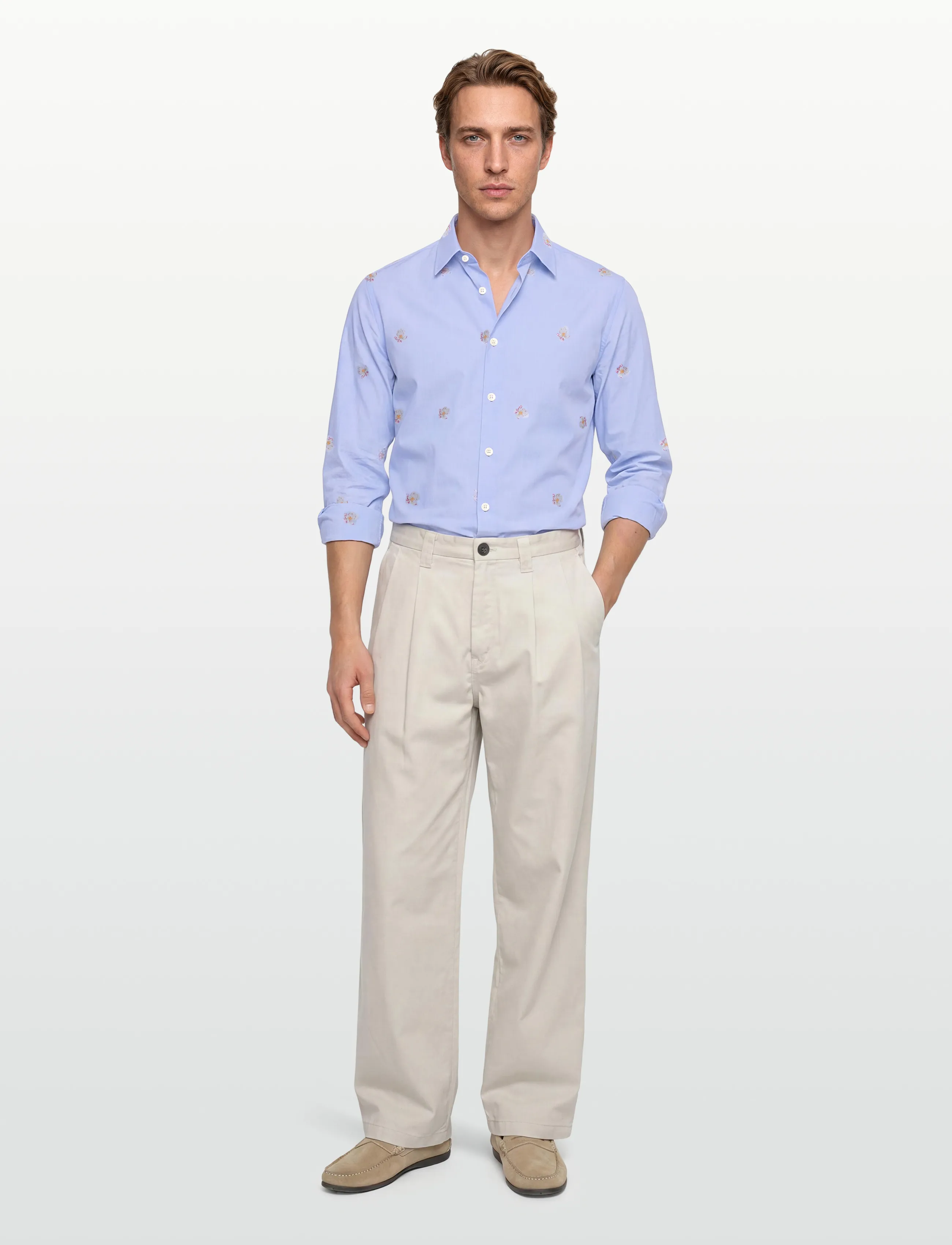 Tiger of Sweden Bennett Fp, 40, Blue, Shirts > Pattern Shirts, Herre