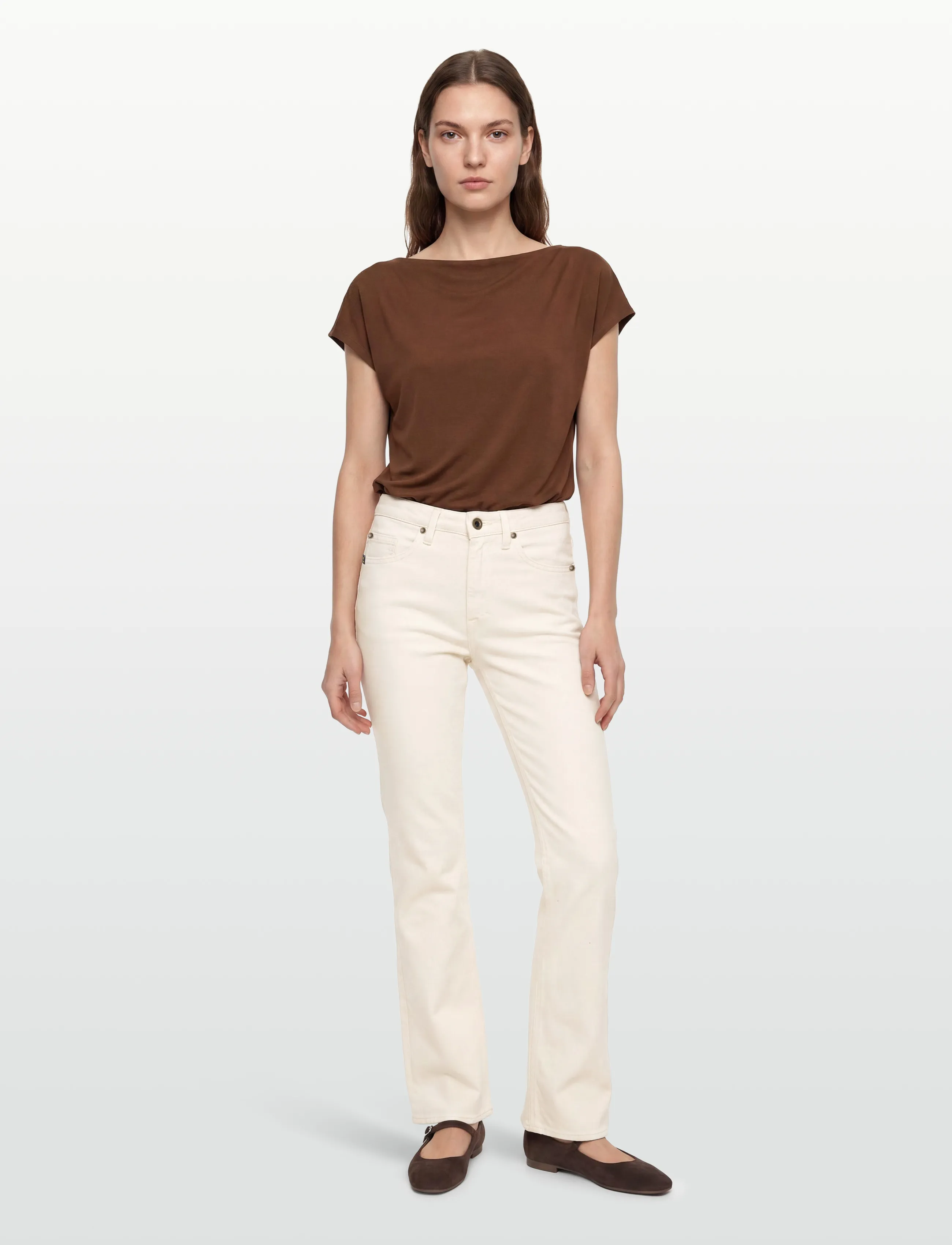 Tiger of Sweden Maggie Gesso, 27 x 30, Cream, Jeans > Boot Cut, Dame