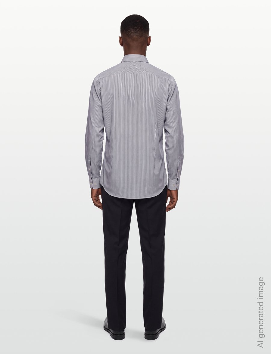 Tiger of Sweden - STEVE - raidalliset kauluspaidat - aubergine - 4