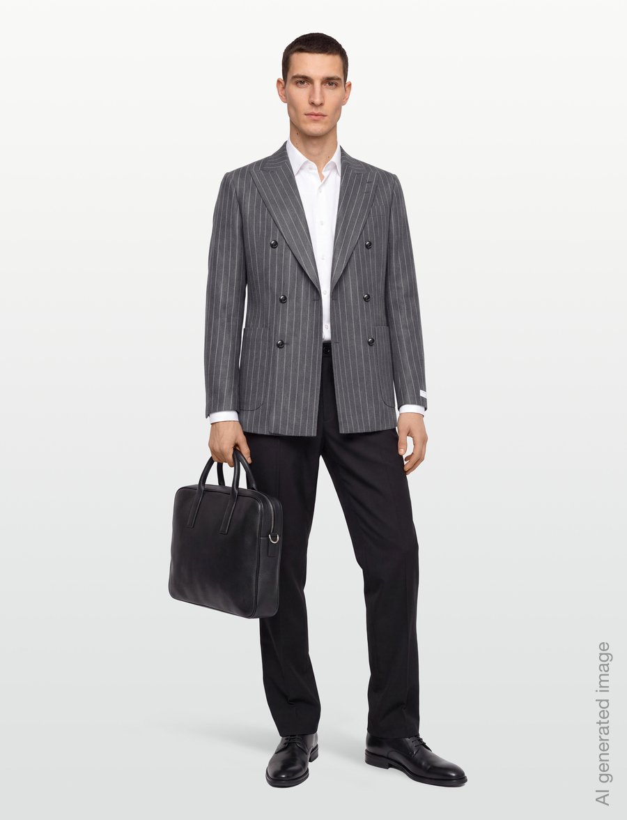 Tiger of Sweden - JOACHIM - dobbeltradede blazere - grey brown - 0