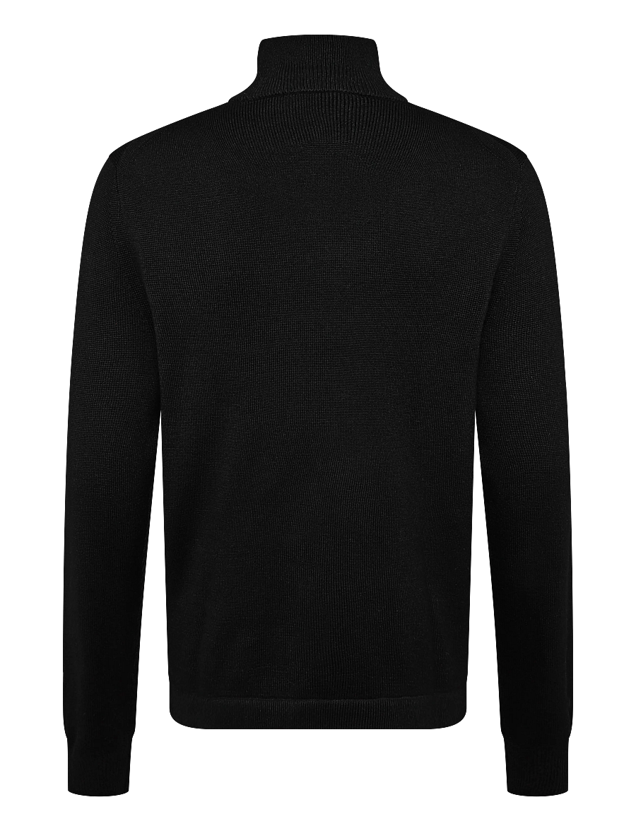 Tiger of Sweden - TRAVIS RWS - pullover mit halbem reißverschluss - black - 1
