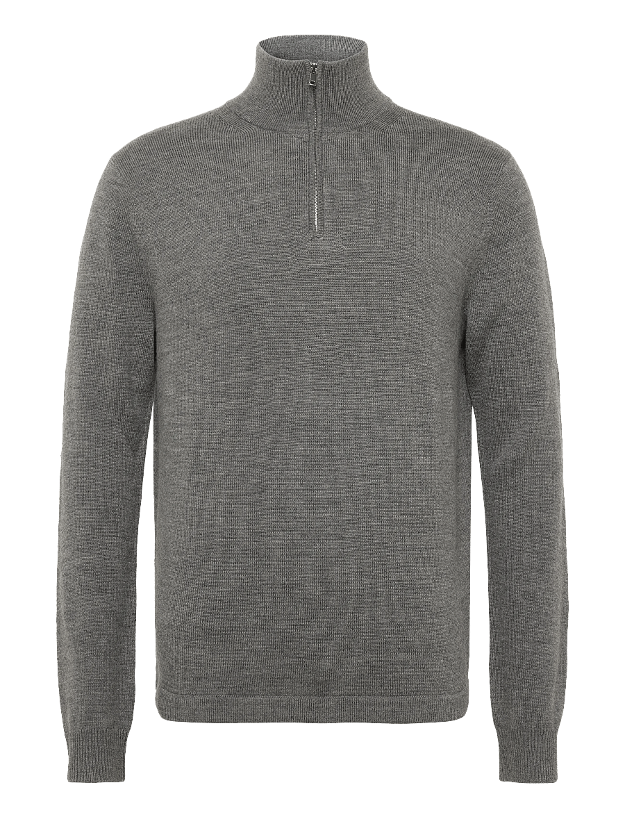Tiger of Sweden - TRAVIS RWS - halfzip strik - concrete melange - 0
