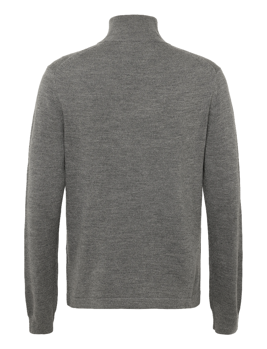 Tiger of Sweden - TRAVIS RWS - halfzip strik - concrete melange - 1