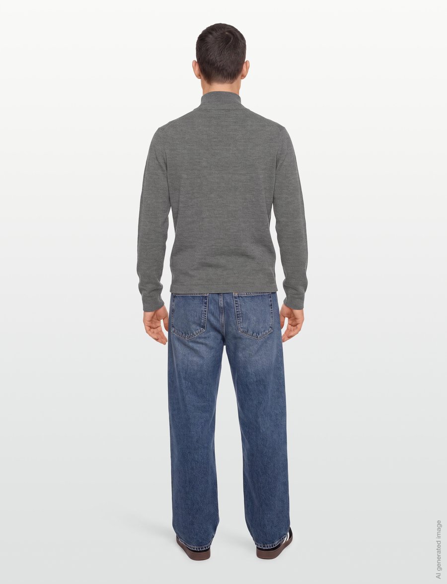 Tiger of Sweden - TRAVIS RWS - half zip-tröjor - concrete melange - 4