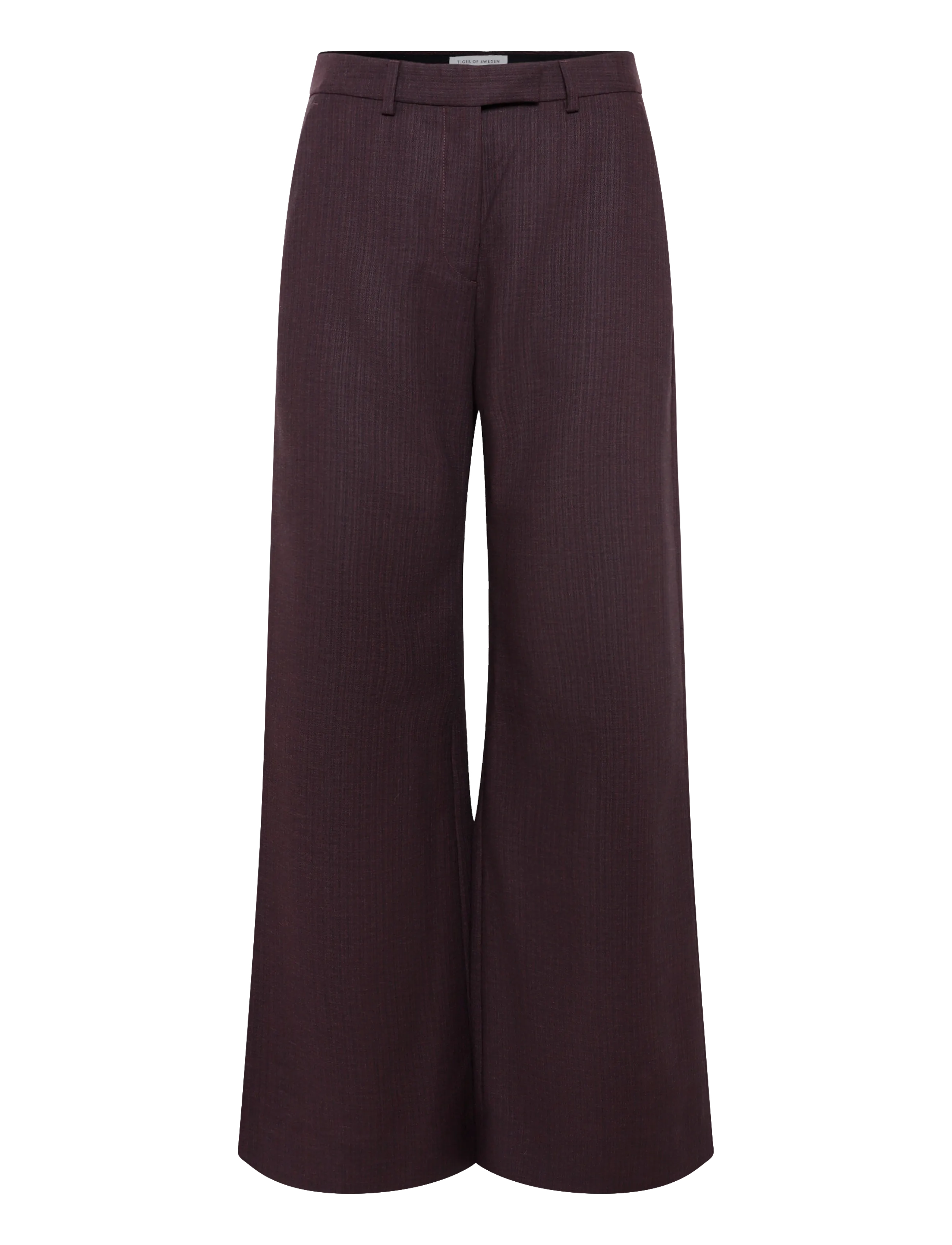 Tiger of Sweden HEDVI - Wide leg trousers - DESERT PLUM / purple