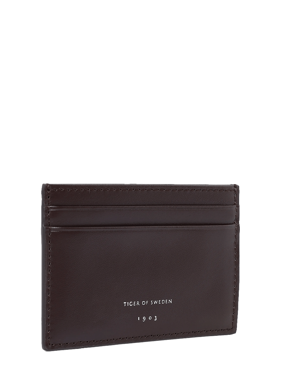 Tiger of Sweden - WHARF - kartenetuis - dark brown - 2