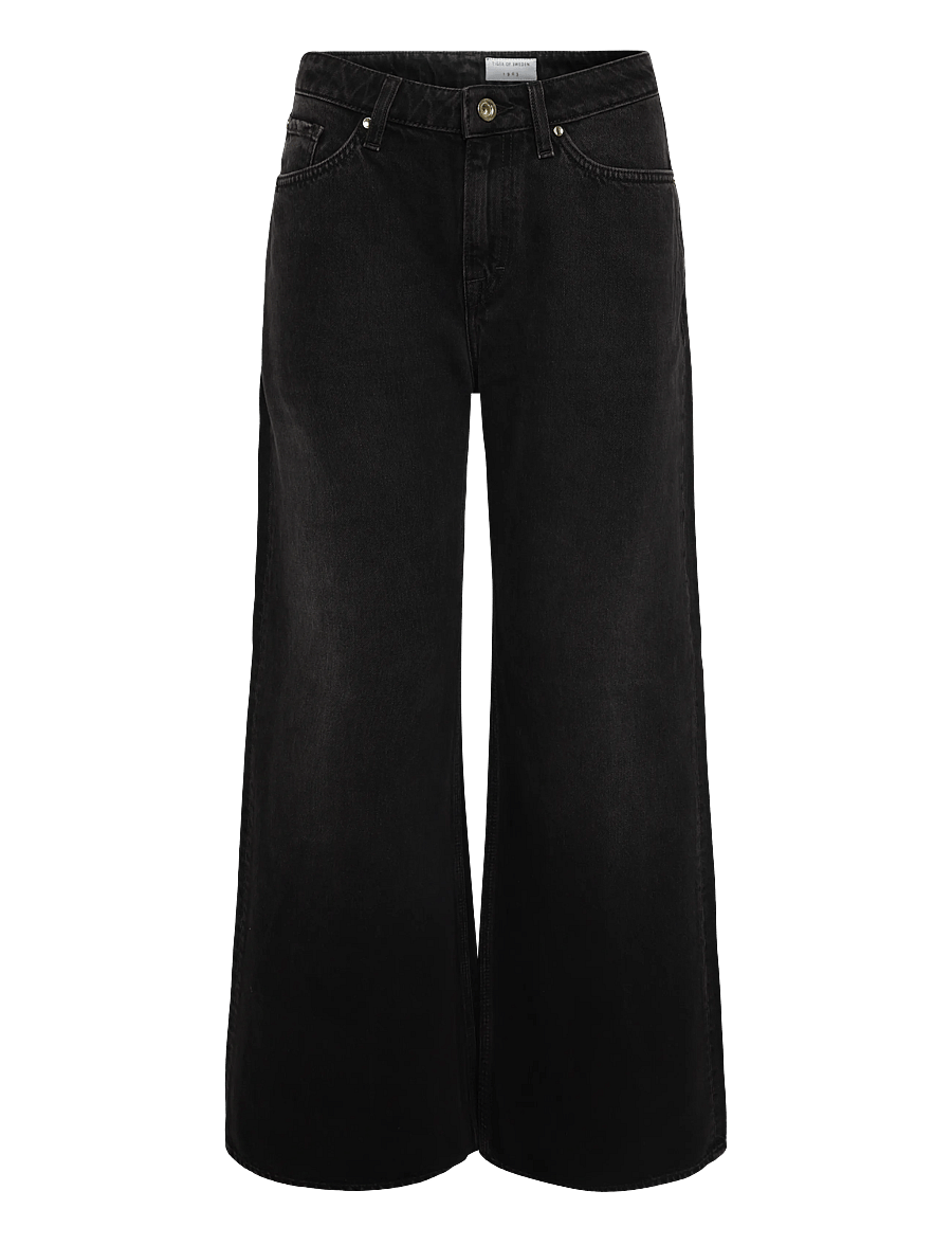 Tiger of Sweden - KINNE TUNDRA - hosen mit weitem bein - black - 1