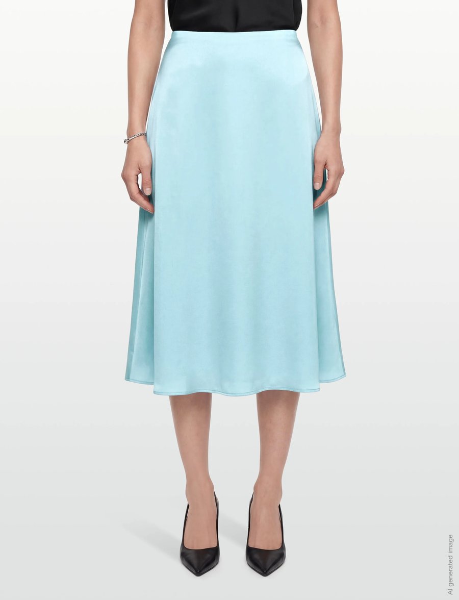 Tiger of Sweden - AMY - satijnen rokken - flycatcher blue - 3