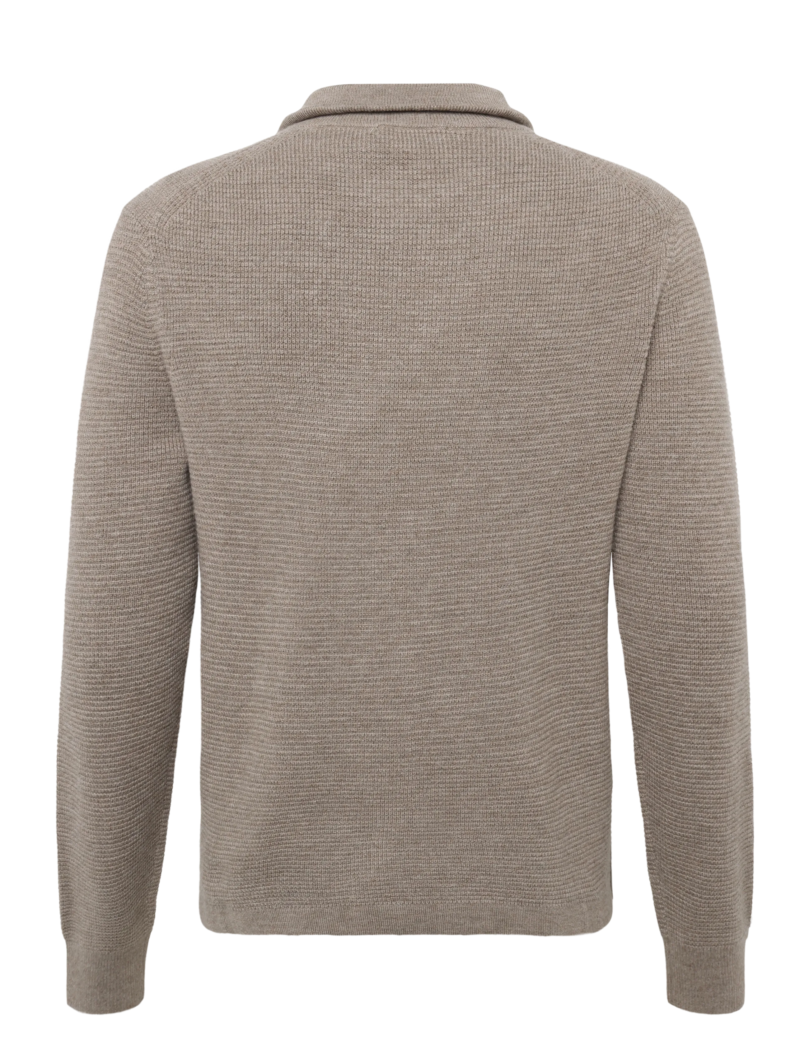 Tiger of Sweden - TRAVIS P RWS - pullover mit halbem reißverschluss - beige melange - 1