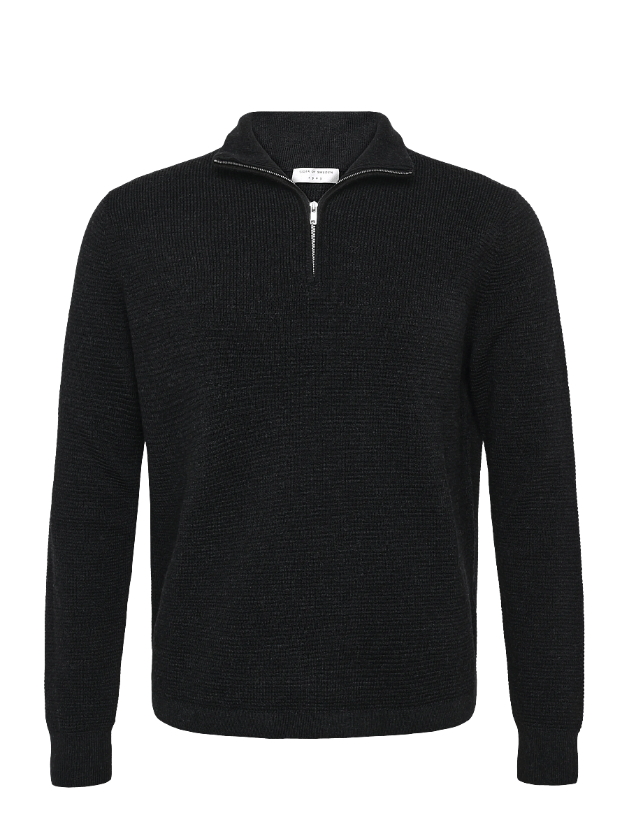 Tiger of Sweden - TRAVIS P RWS - halfzip strik - dark grey mel - 0
