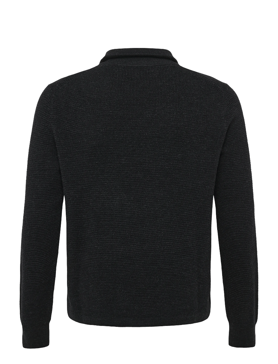 Tiger of Sweden - TRAVIS P RWS - halfzip strik - dark grey mel - 1