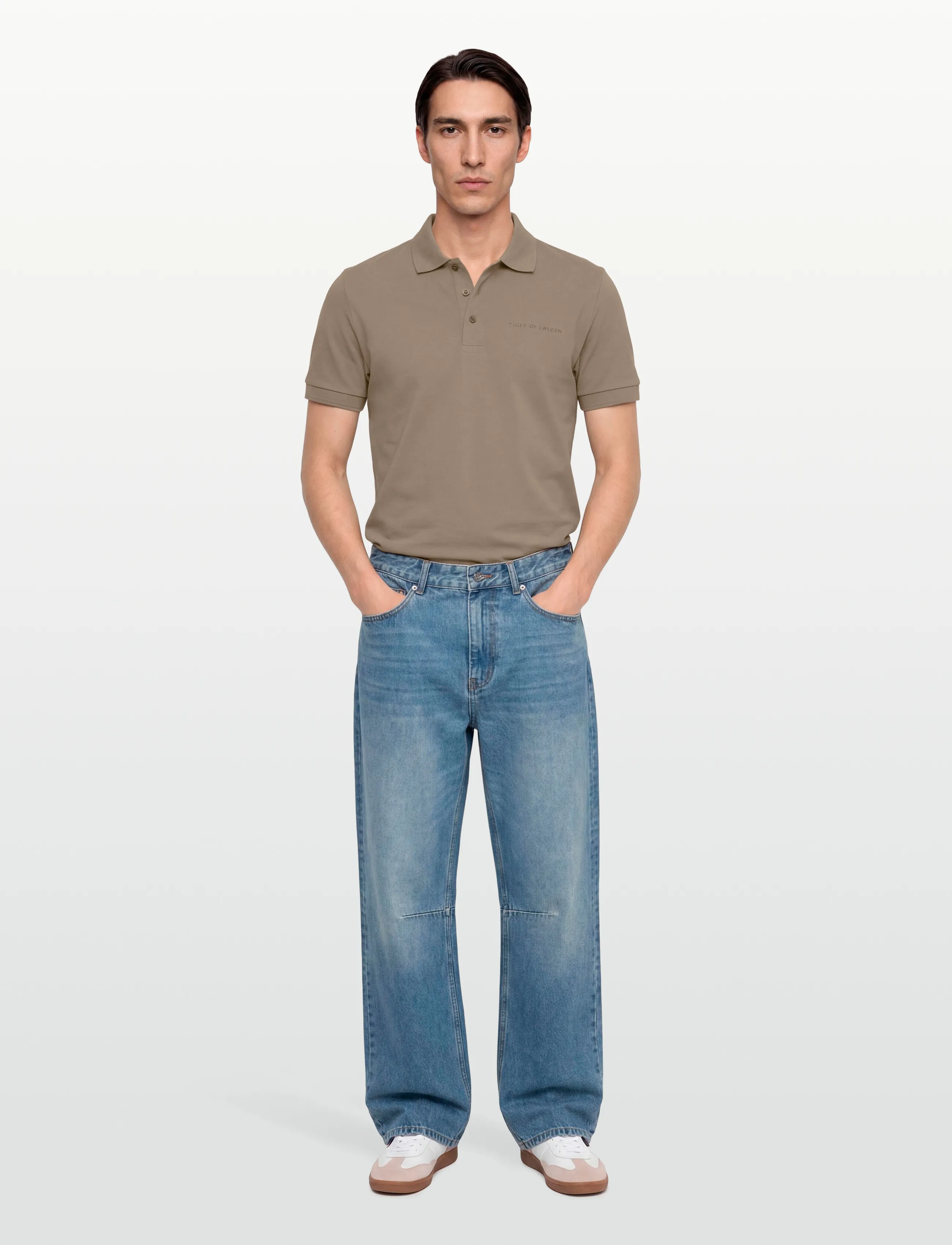 Tiger of Sweden Darios, S, Beige, Poloer > Kortærmede, Herre