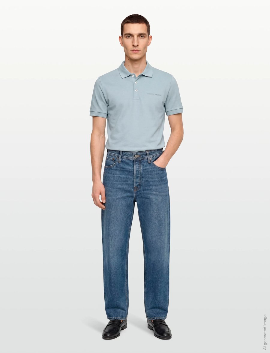 Tiger of Sweden - DARIOS - kortärmade pikéer - pale jeans blue - 0