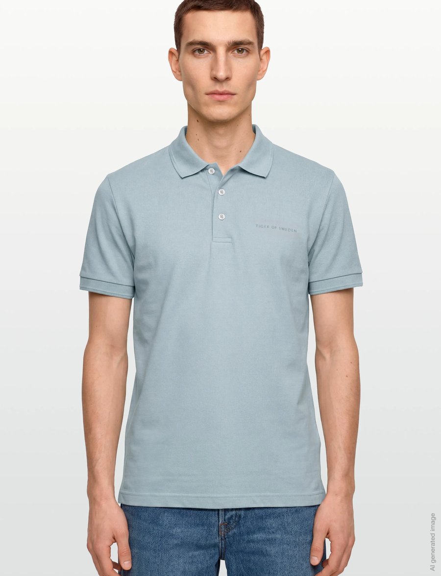 Tiger of Sweden - DARIOS - kortärmade pikéer - pale jeans blue - 3