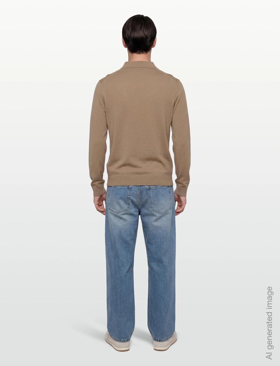 Tiger of Sweden - VERKLIN RWS - poloer i strik med lange ærmer - caramel - 4