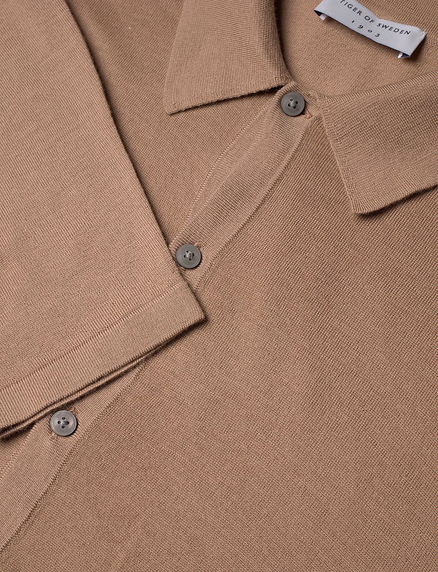 Tiger of Sweden - VERKLIN RWS - poloer i strik med lange ærmer - caramel - 5