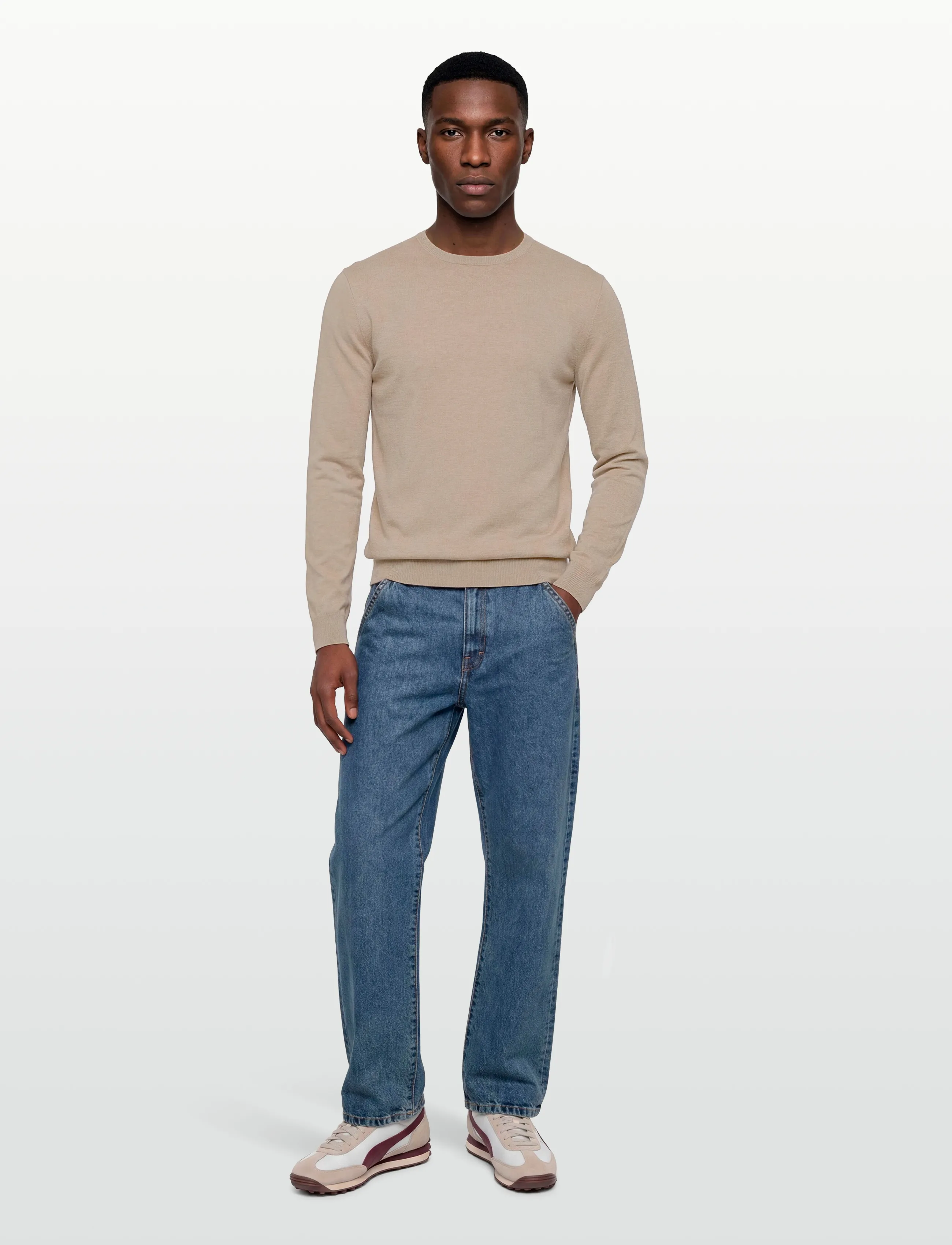 Tiger of Sweden Connor L, Knitwear, Beige - Round Necks, Männerswear