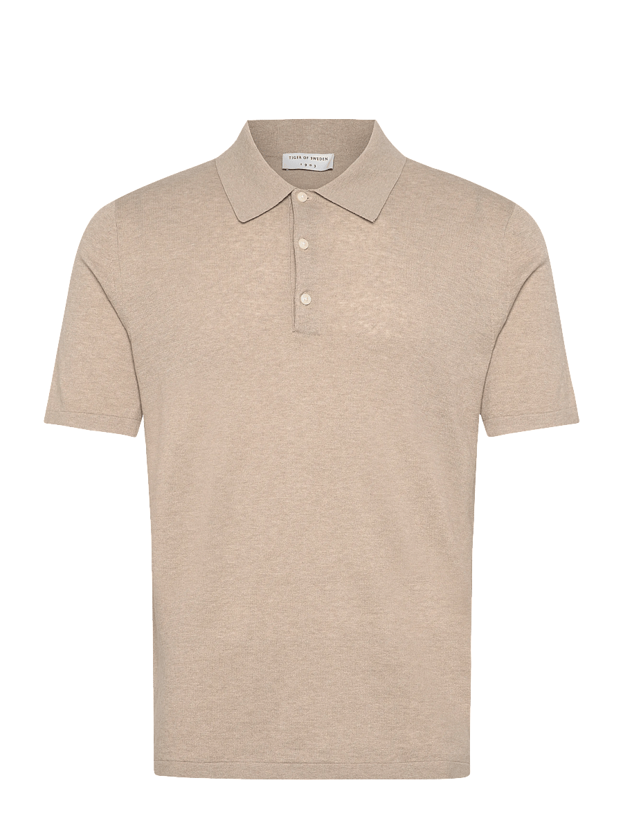 Tiger of Sweden - ERROS L - kortærmede poloer - pale sand - 0