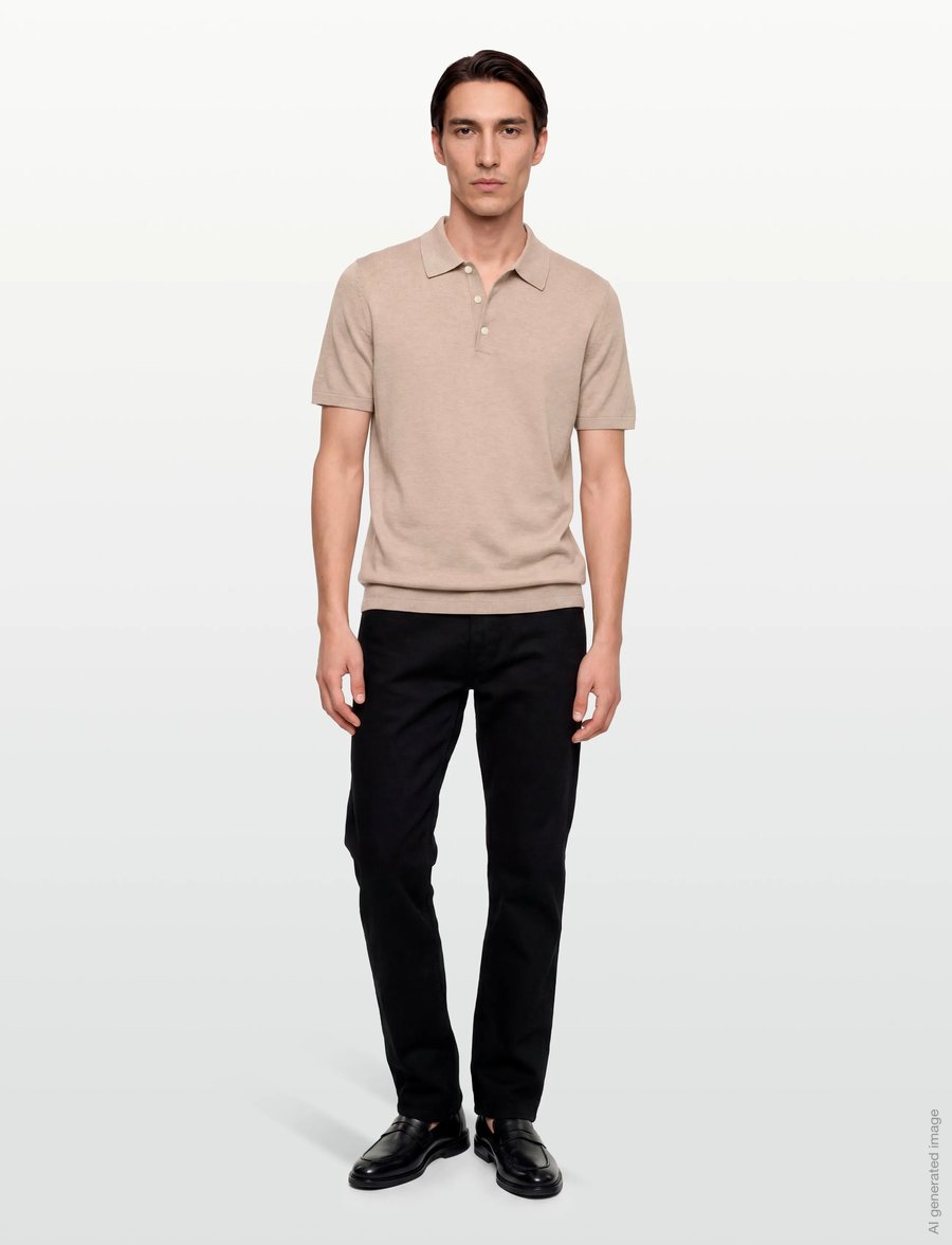 Tiger of Sweden - ERROS L - lühikeste varrukatega polod - pale sand - 0