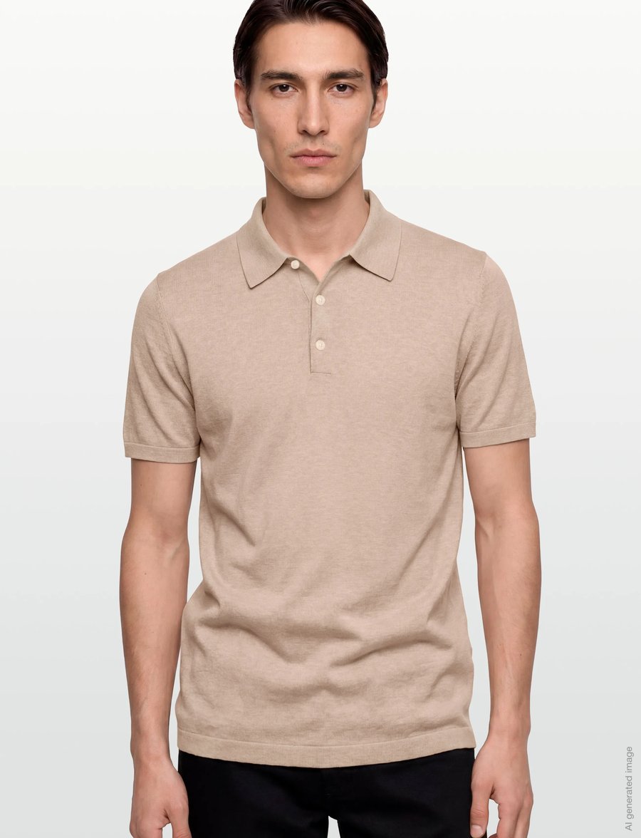 Tiger of Sweden - ERROS L - lühikeste varrukatega polod - pale sand - 3