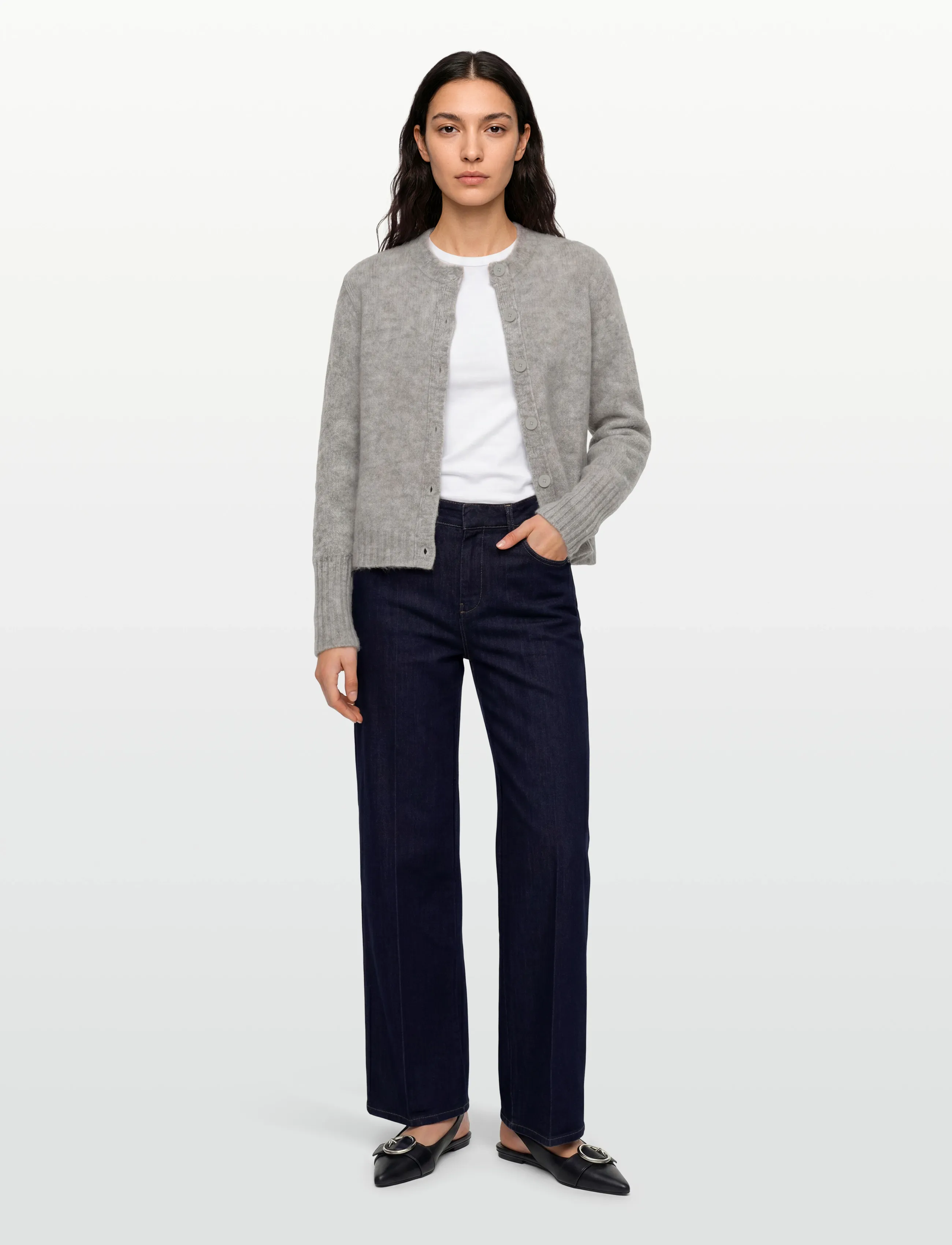 Tiger of Sweden - LEONIE RWS RMS - strickjacken - light grey mela - 0