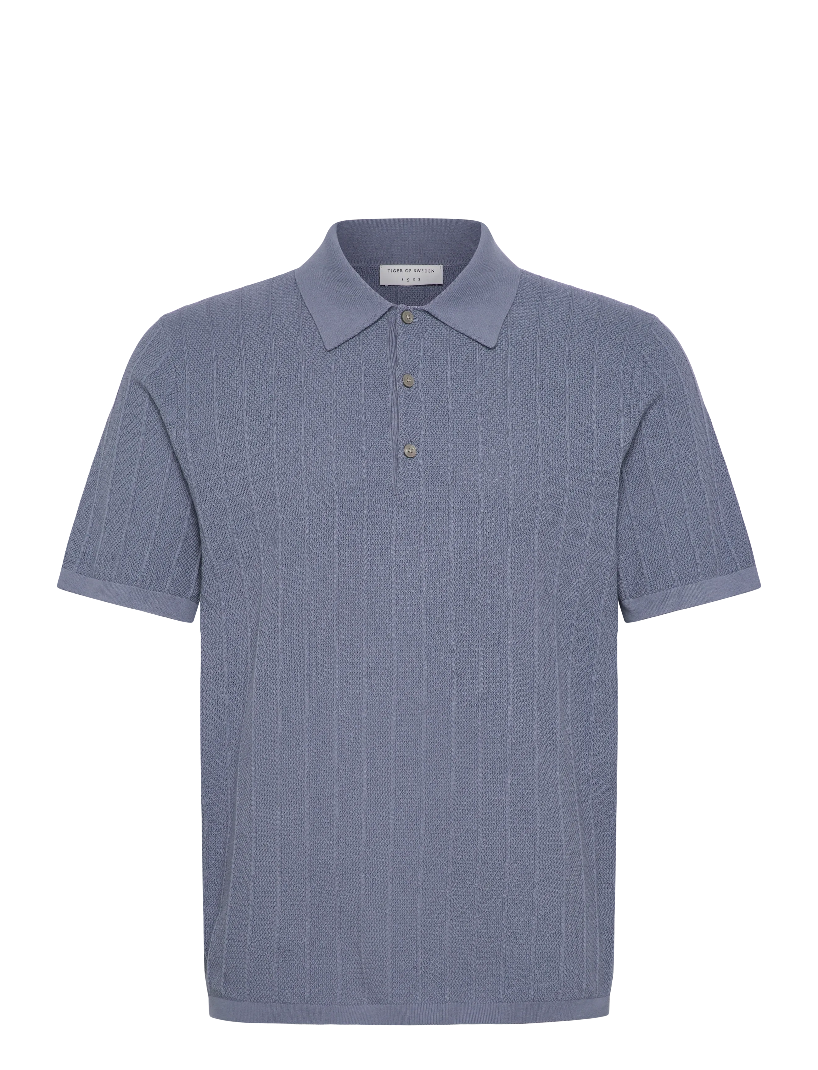 Tiger of Sweden - ERROS C - polo marškinėliai trumpomis rankovėmis - dull blue - 1
