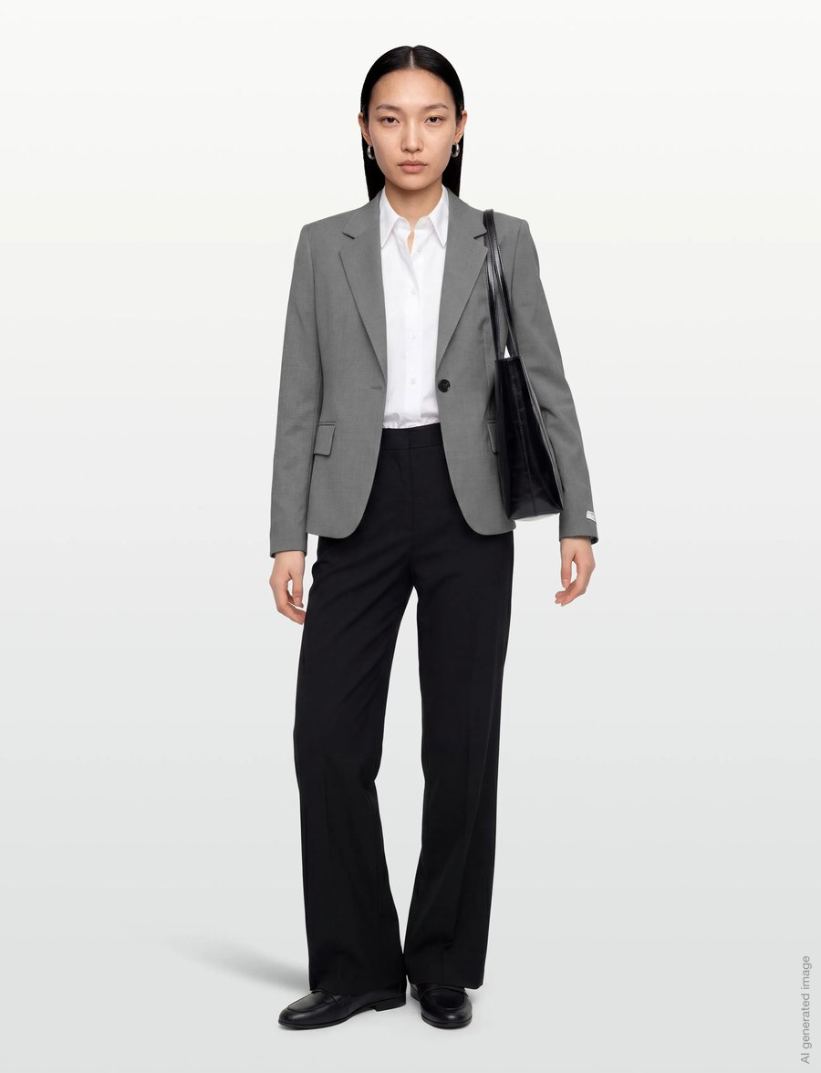 Tiger of Sweden - NANCY - enkeltradede blazere - morning grey - 0