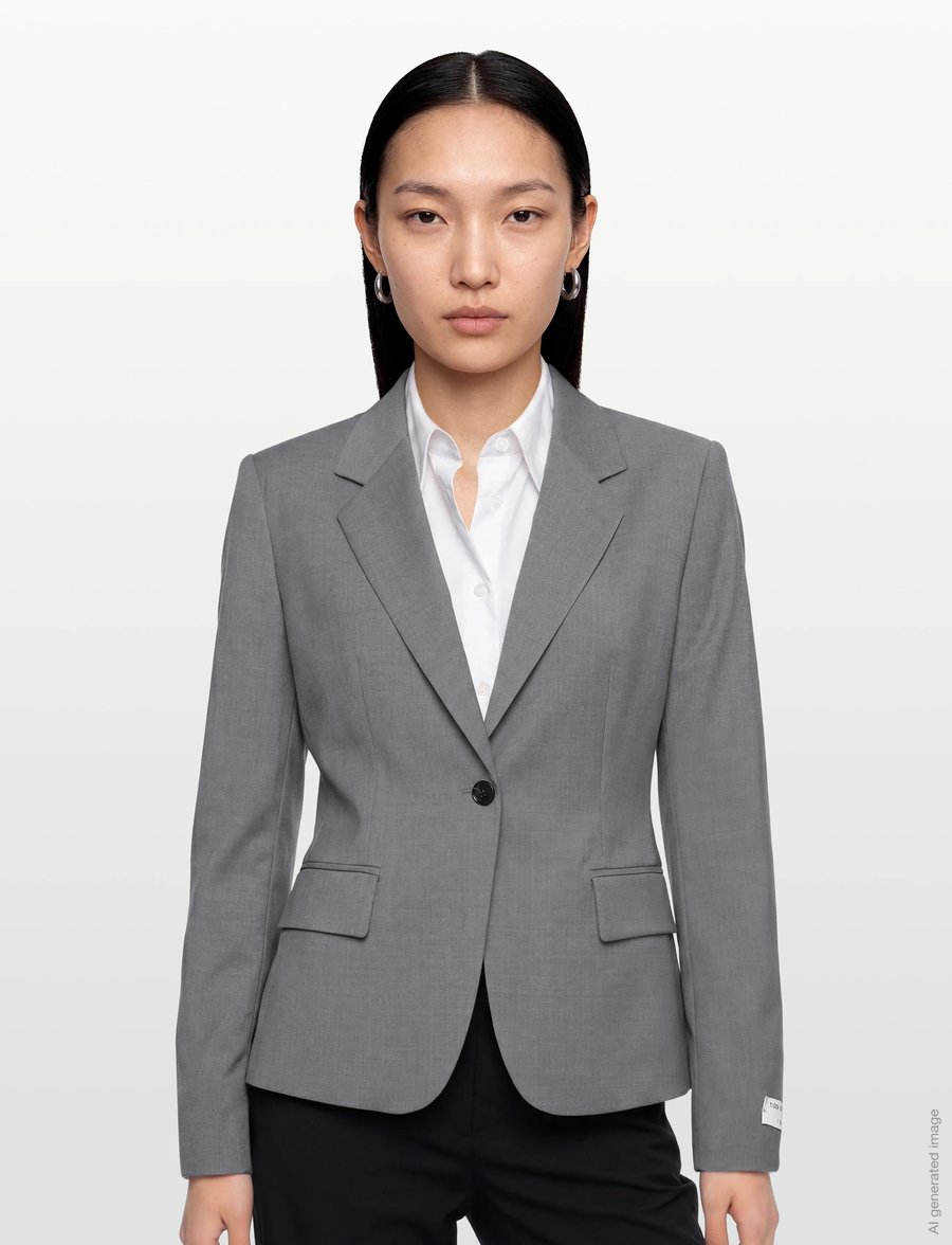 Tiger of Sweden - NANCY - enkeltradede blazere - morning grey - 3