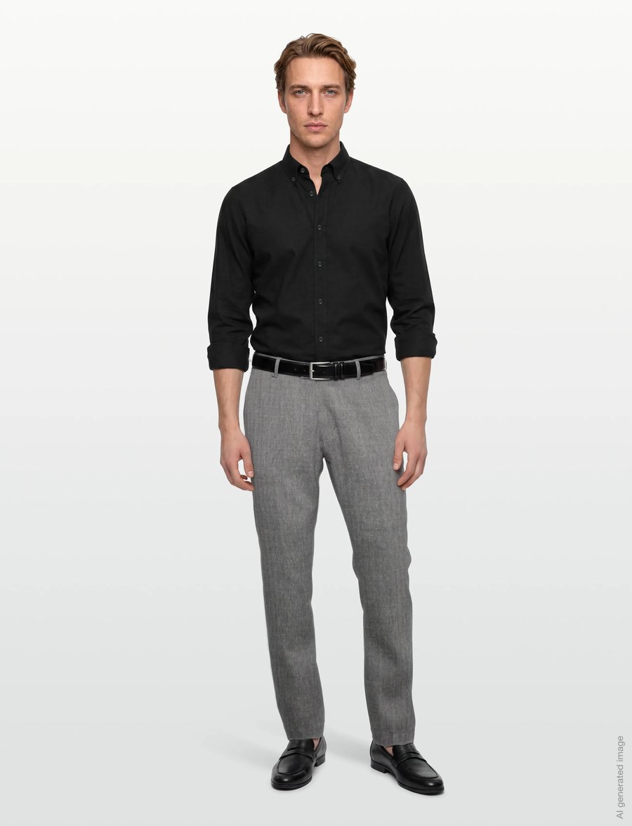 Tiger of Sweden - TENSE - linnebyxor - grey - 0