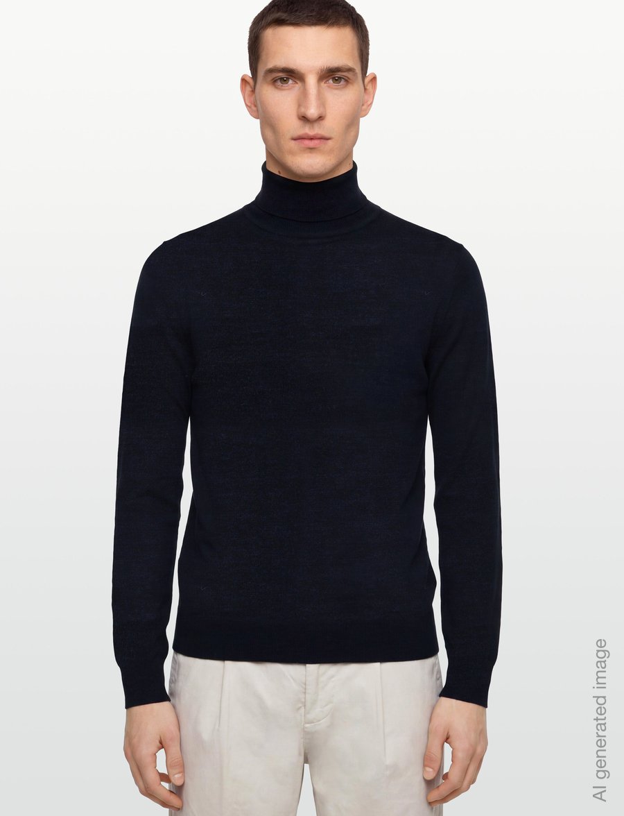 Tiger of Sweden - NEVILE RWS - rollkragenpullover - light ink - 3