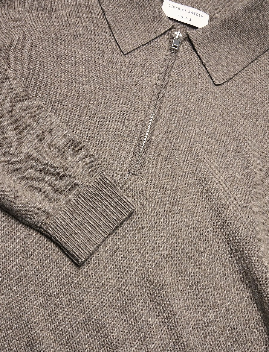 Tiger of Sweden - ORBIT RWS - pikkade varrukatega kootud polod - dark stone melange - 2