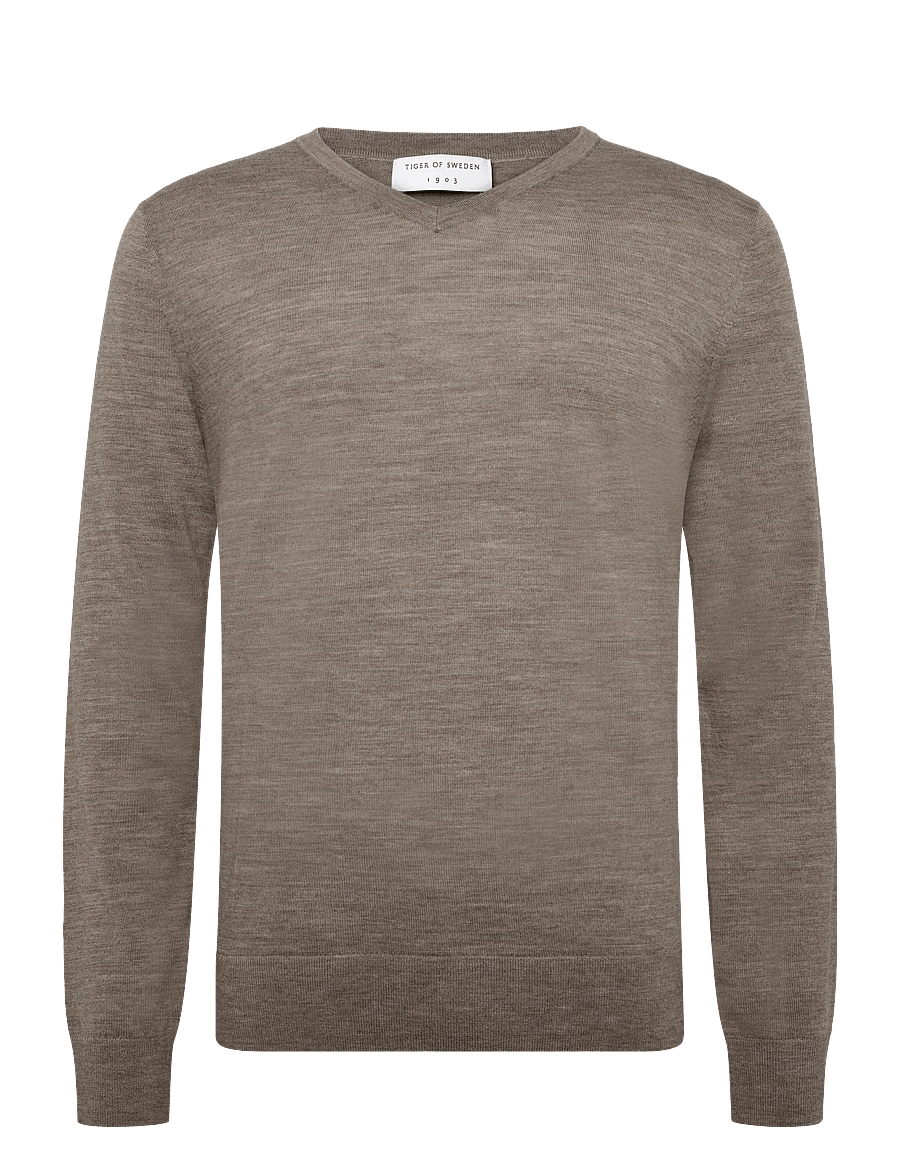 Tiger of Sweden - CONNOR V RWS - v-ausschnitt - beige melange - 0