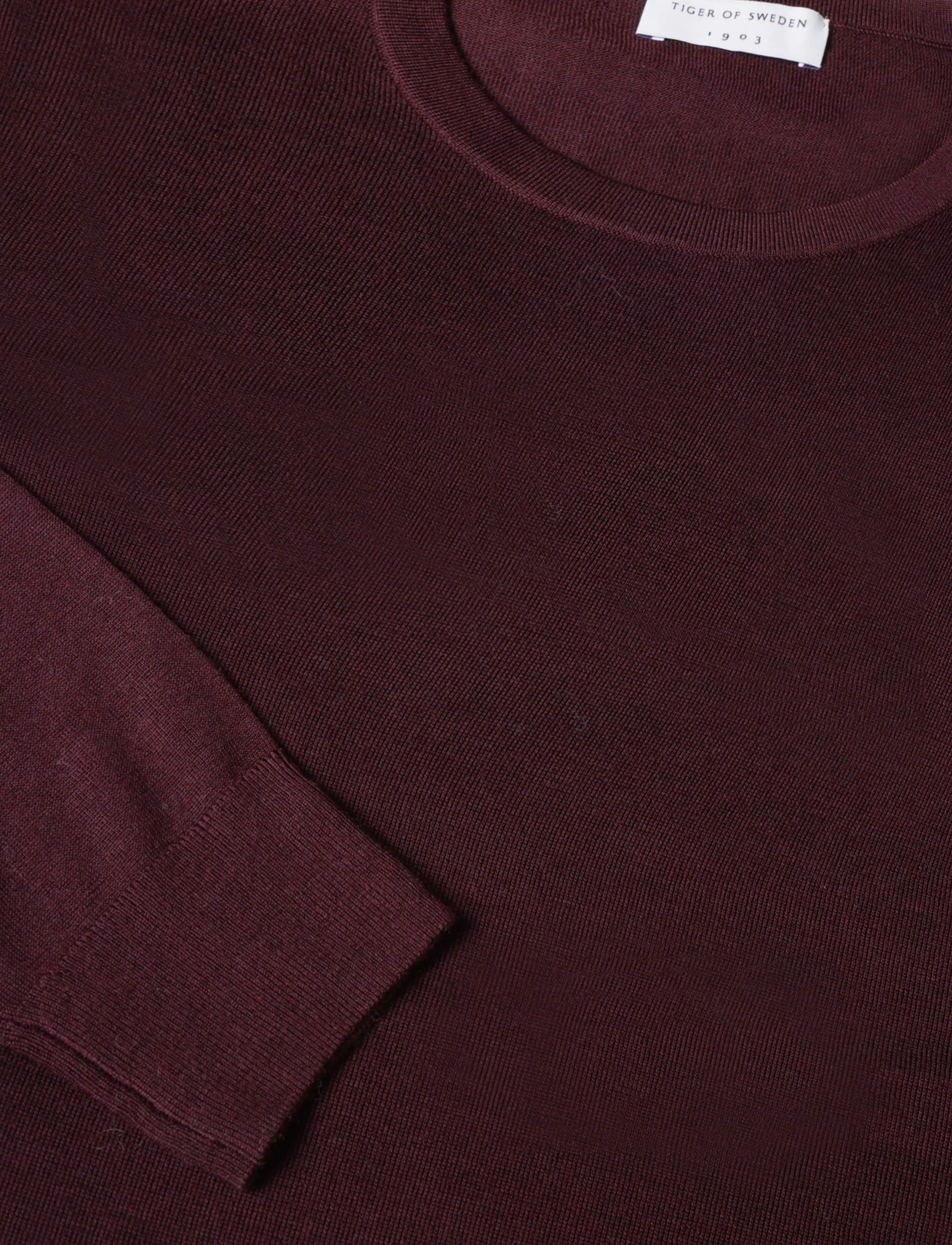 Tiger of Sweden - CONNOR RWS - rundhals - aubergine - 2