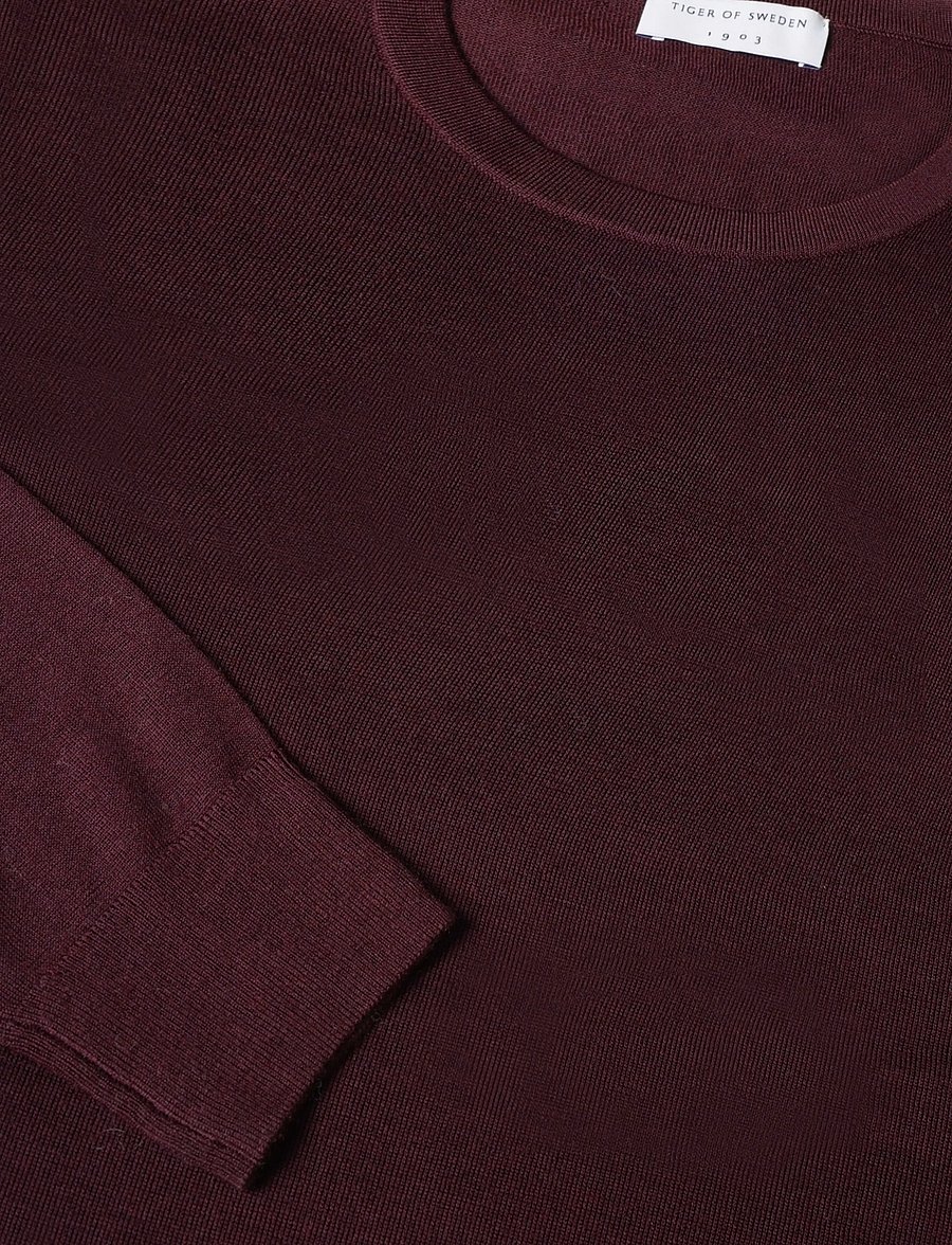 Tiger of Sweden - CONNOR RWS - rundhals - aubergine - 2