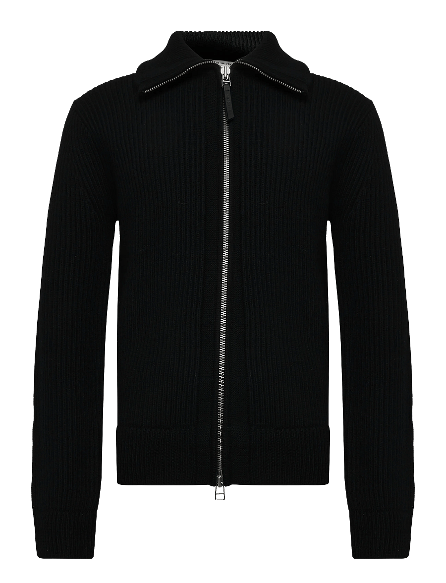 Tiger of Sweden - NIALL - pullover mit durchgehendem reißverschluss - black - 1