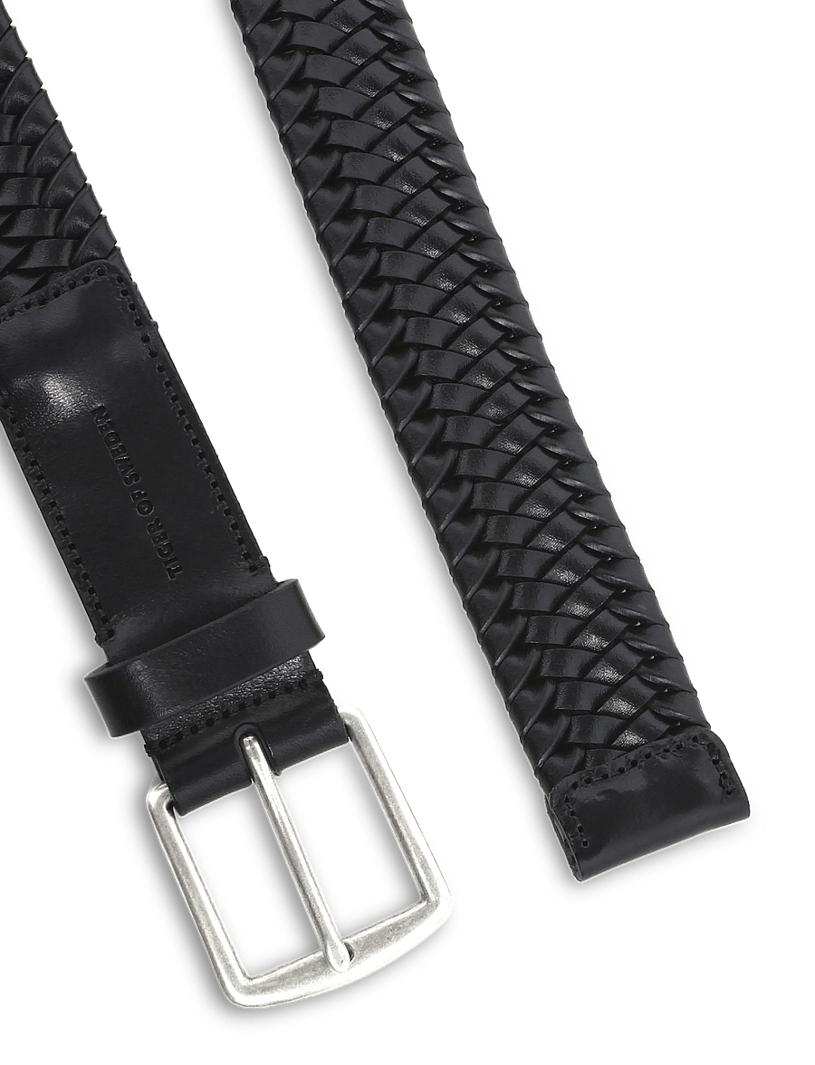 Tiger of Sweden - BRAIDANT - geflochtene gürtel - black - 1