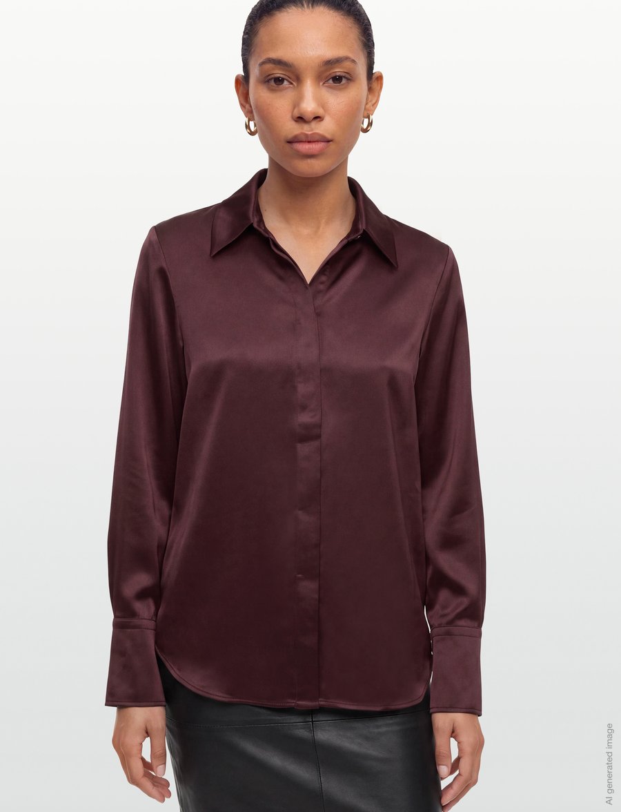Tiger of Sweden - DAPHNE - langärmlige hemden - burgundy - 3