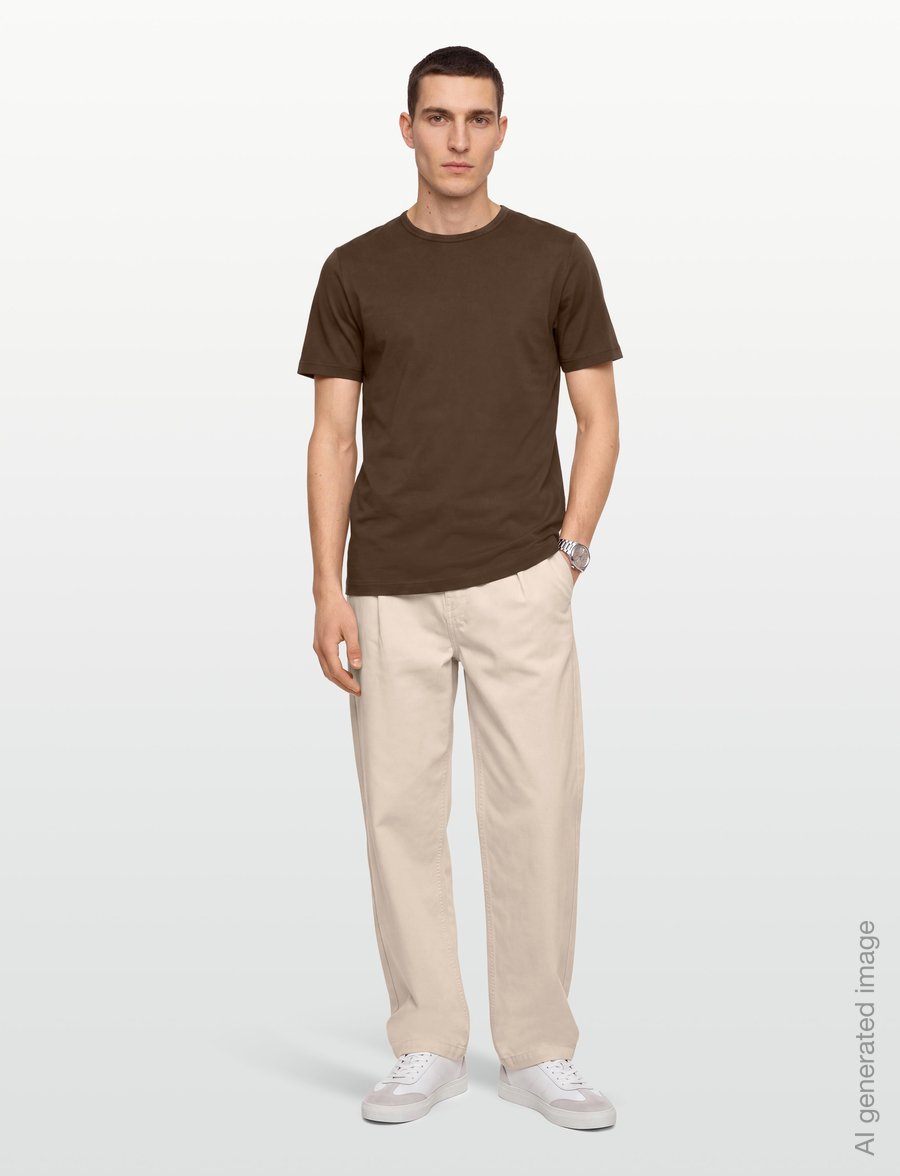 Tiger of Sweden - OLAF - short-sleeved t-shirts - aged timber - 0