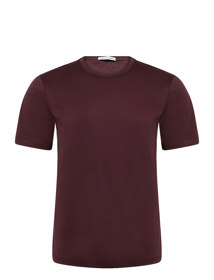 Tiger of Sweden - OLAF - kurzärmelige t-shirts - aubergine - 0