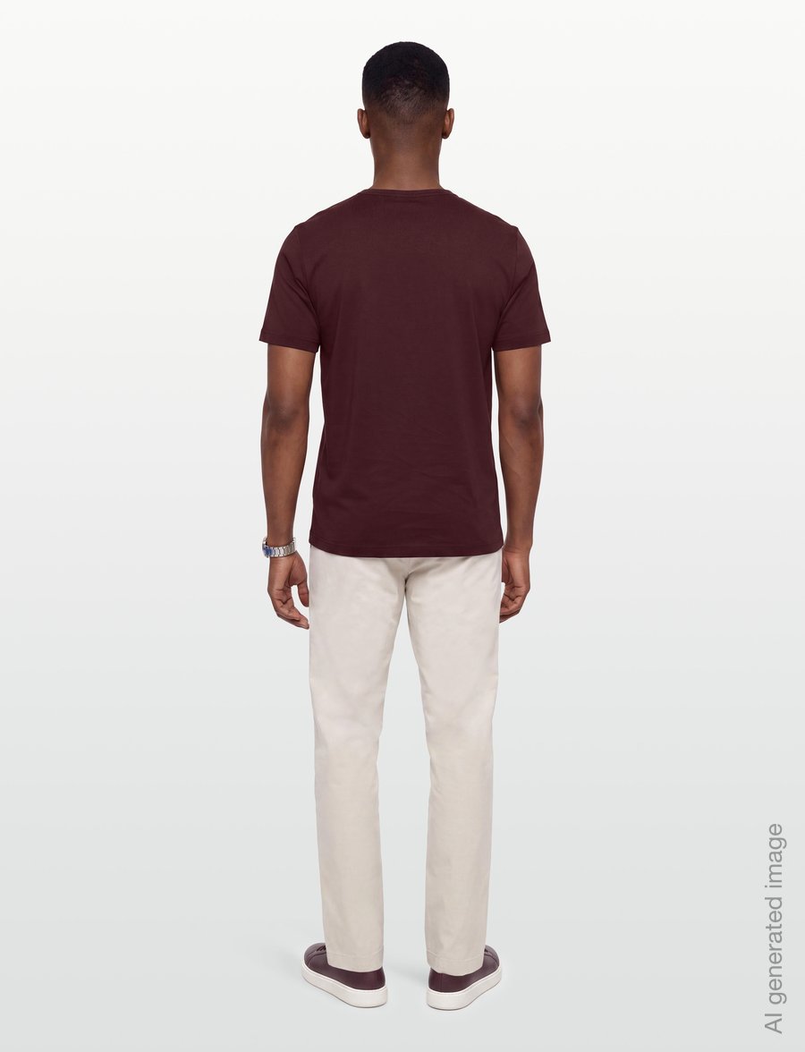 Tiger of Sweden - OLAF - short-sleeved t-shirts - aubergine - 4