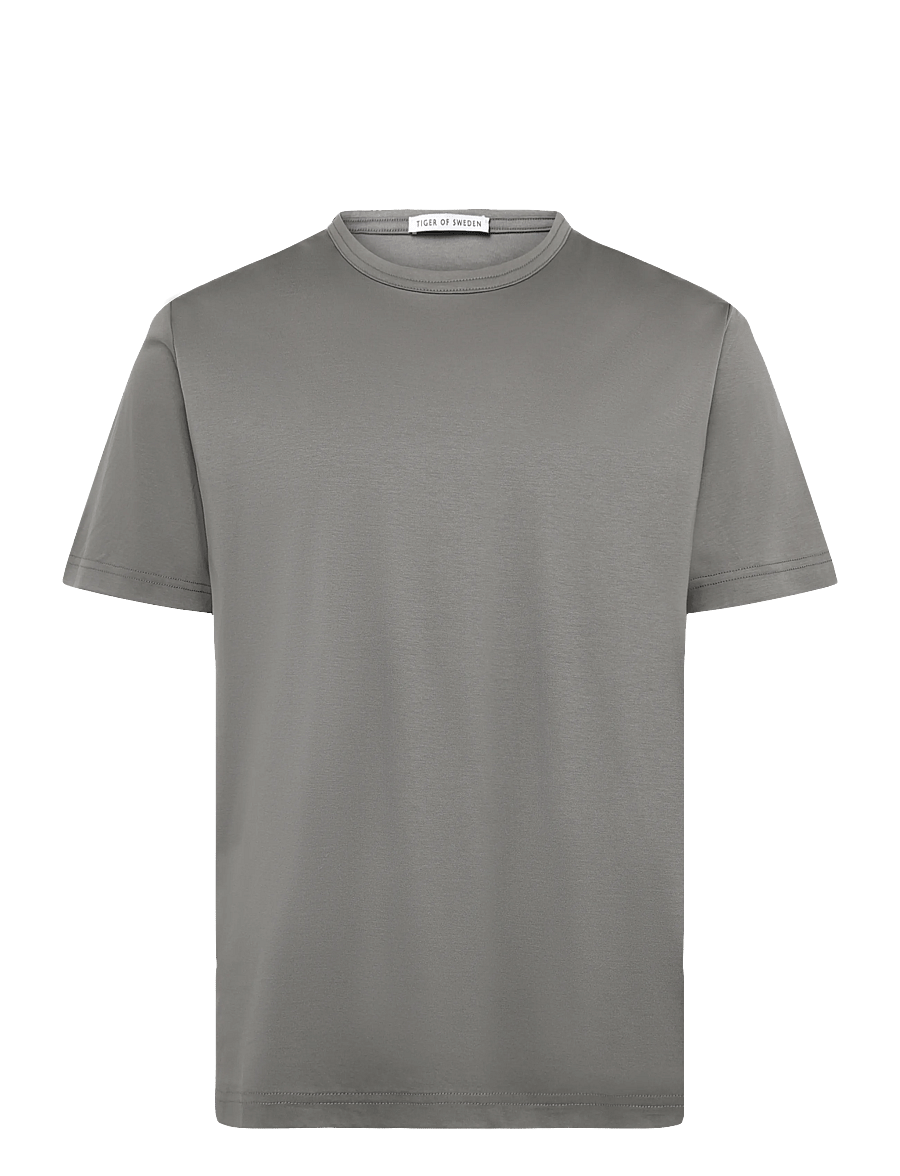 Tiger of Sweden - OLAF - kurzärmelige t-shirts - lead grey - 0