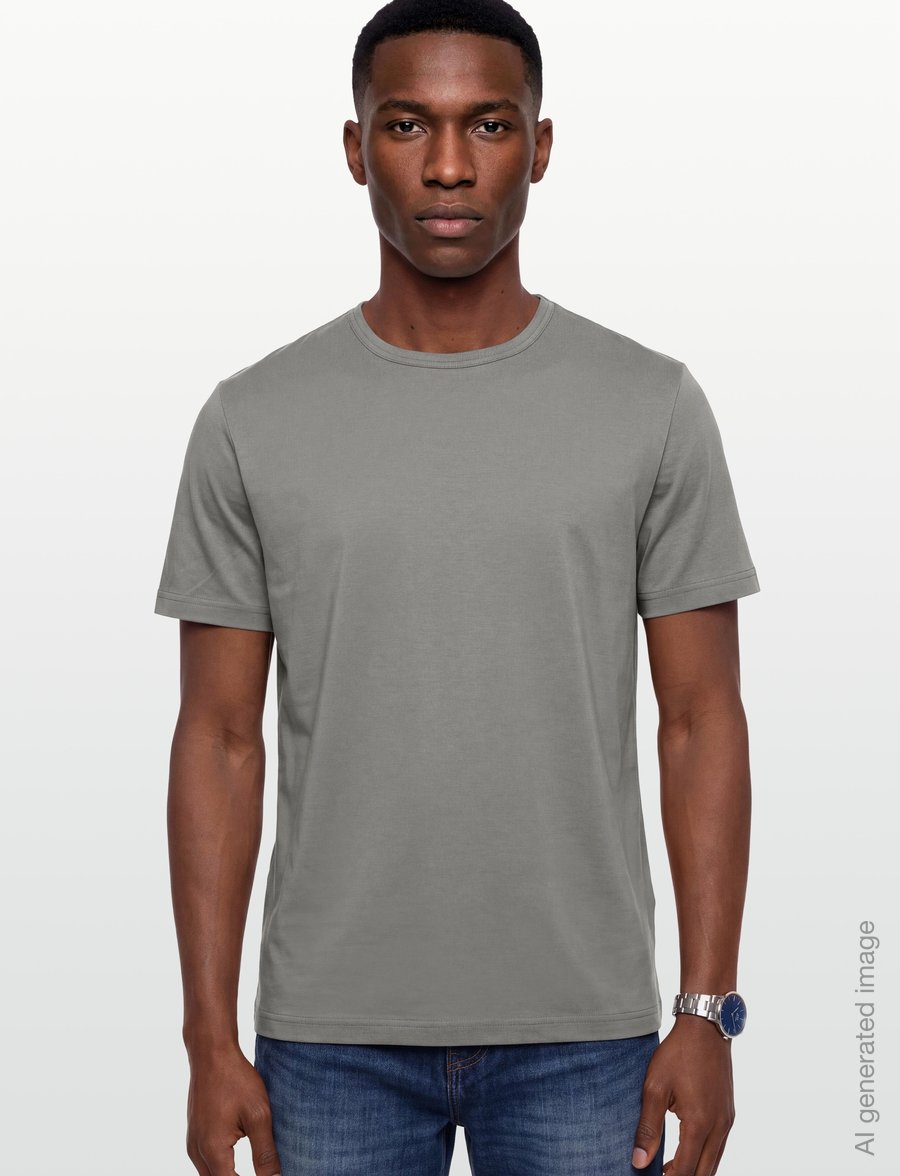 Tiger of Sweden - OLAF - short-sleeved t-shirts - lead grey - 3