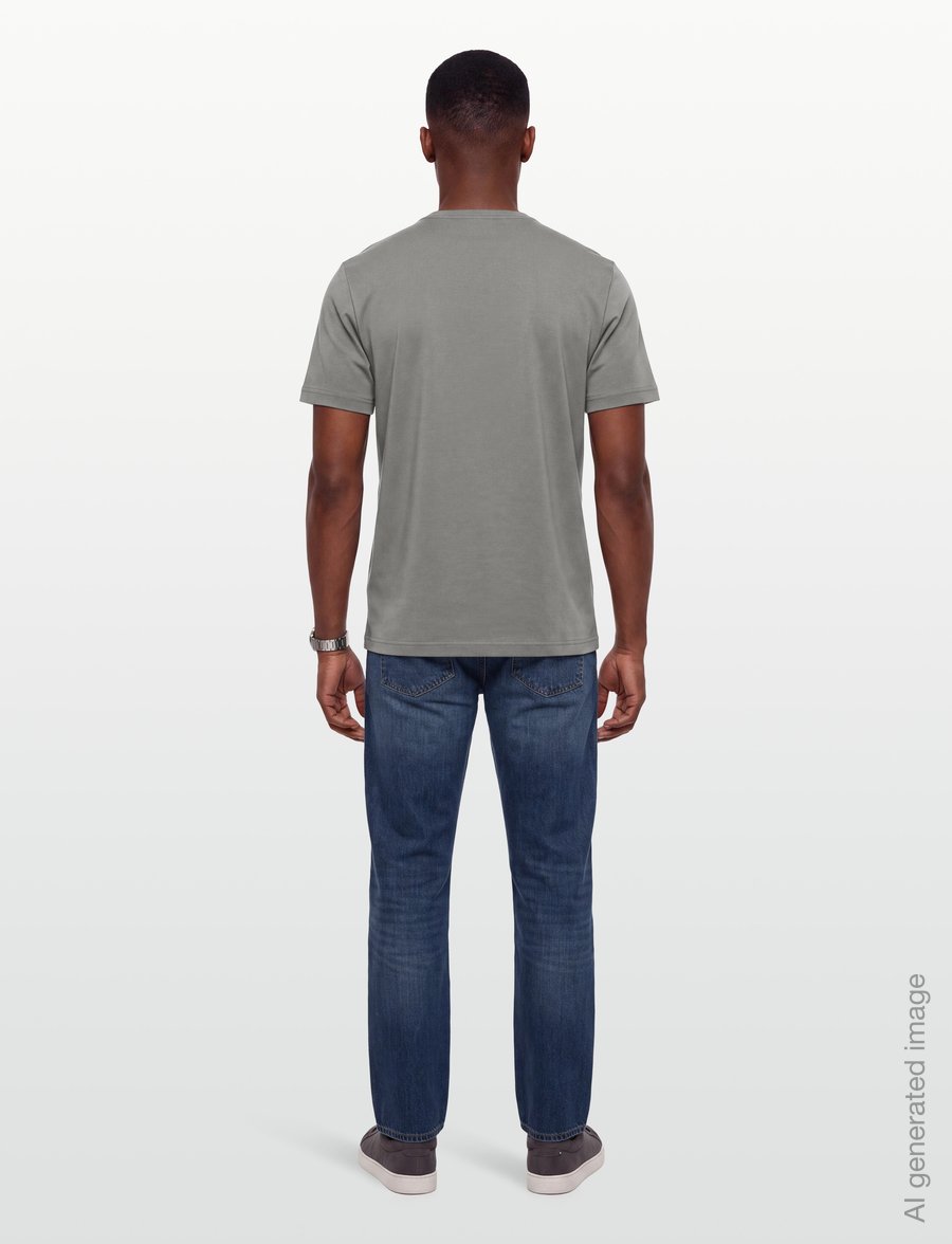 Tiger of Sweden - OLAF - short-sleeved t-shirts - lead grey - 4