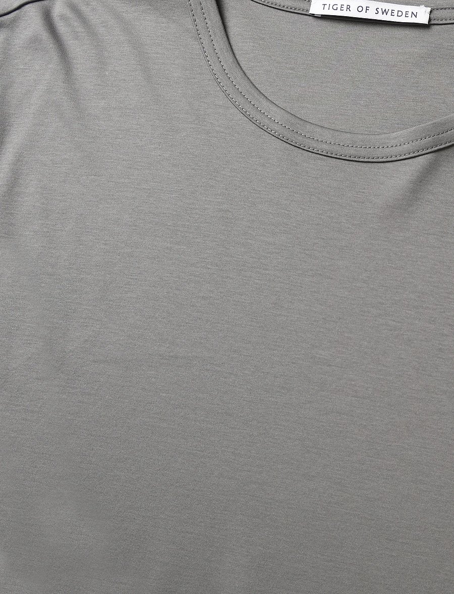 Tiger of Sweden - OLAF - kurzärmelige t-shirts - lead grey - 2