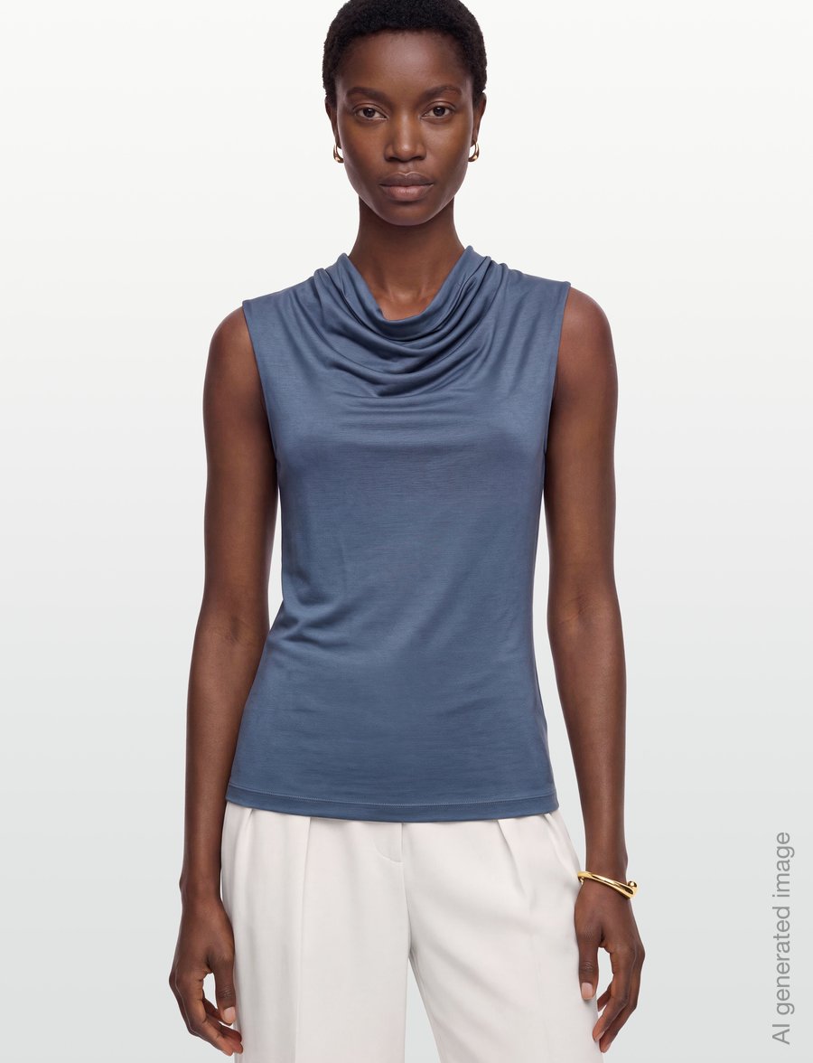 Tiger of Sweden - JELA - ermeløse topper - blue grey - 3